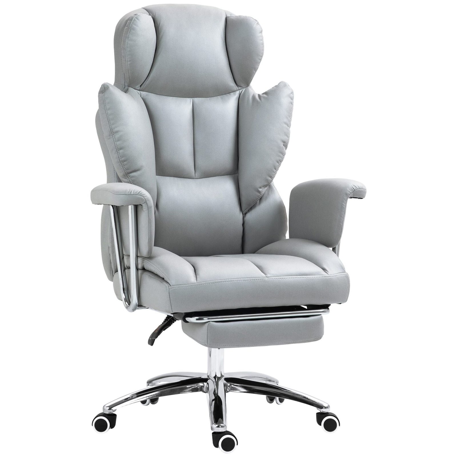 Ergonominė biuro kėdė su kojų atrama ir atlenkiamu atlošu Ergonominė biuro kėdė su kojų atrama ir atlenkiamu atlošu