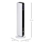 HOMCOM-Heizgerat-Heizlufter-2200W-Elektroheizer-Keramik-Heizturm-mit-Fernbedienung-8-Stunden-Timer-Oszillation-Heizer-Heizung-ABS-PA-WeisSchwarz-21-x-21-x-73-cm-3