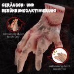 HOMCOM-Horror-Hand-Helloweendeko-aktiviert-mit-GerauscheBeruhrung-beweglich-Sound-6