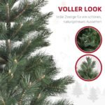 HOMCOM-Weihnachtsbaum-O90-x-180-cm-kunstliche-Tanne-realistisches-Nadelkleid-Grun-5