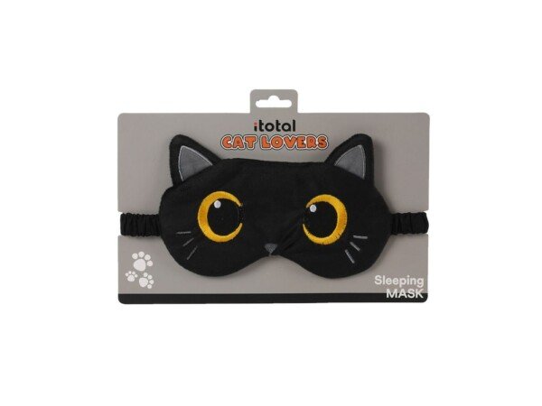 Juodos katės miego kaukė