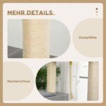 Daugiaaukštis kačių medis su hamaku ir guoliu 155 cm