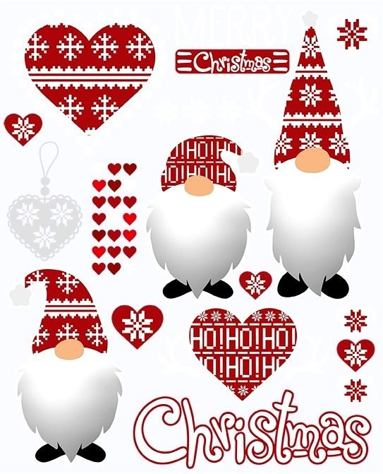 Kalėdinių nykštukų termo aplikacija