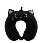 Kelioninė pagalvė 'Juoda katė'