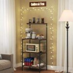 Keturių pakopų virtuvės lentyna su stalviršiu