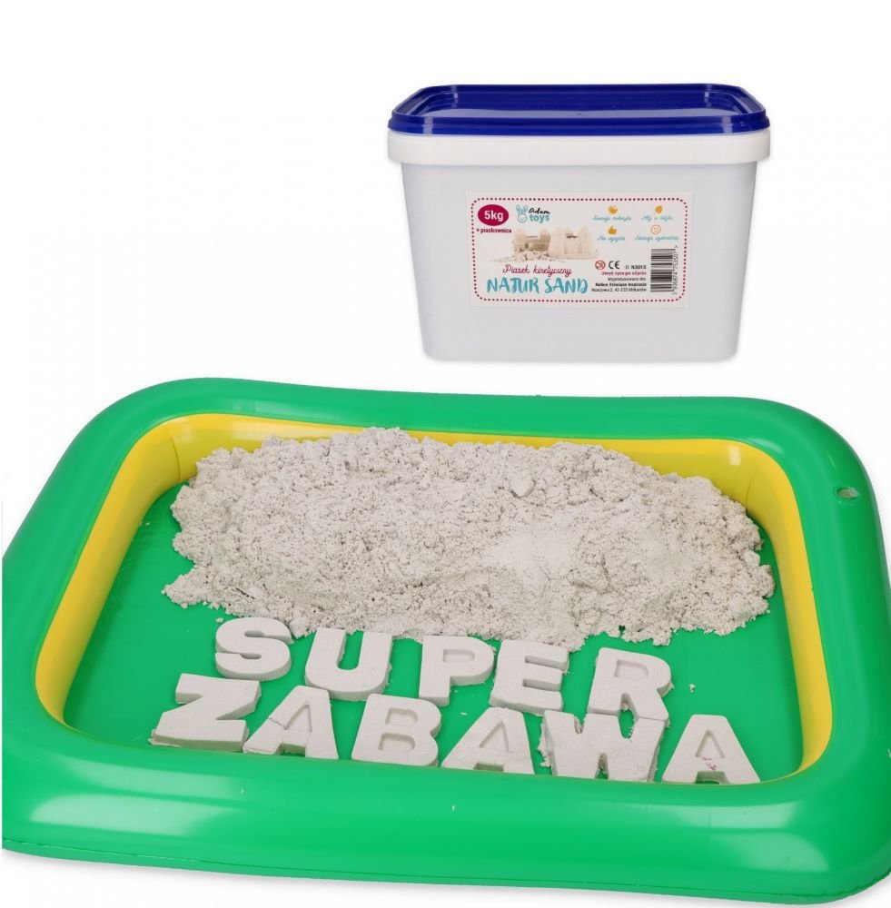 Kinetinio smėlio rinkinys 5 kg su smėlio dėže Kinetinio smėlio rinkinys 5 kg su smėlio dėže