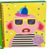 Knygelė su silikoniniais gyvūnėlių lipdukais