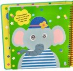 Knygelė su silikoniniais gyvūnėlių lipdukais