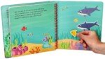 Knygelė su silikoniniais lipdukais: Jūros gyvūnai