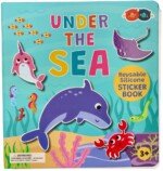 Knygelė su silikoniniais lipdukais: Jūros gyvūnai