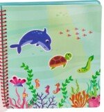 Knygelė su silikoniniais lipdukais: Jūros gyvūnai