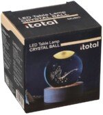 Kristalinis muzikinis šviesos rutulys 8 cm