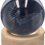 Kristalinis muzikinis šviesos rutulys 8 cm