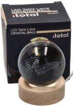 Kristalinis muzikinis šviesos rutulys 8 cm