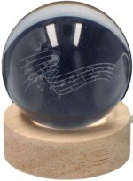 Krištolinis šviestuvas su muzika, 10 cm