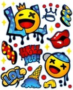 LOL termo lipdukų lapas