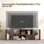 Modulinis TV staliukas su L formos lentynomis (Ruda)