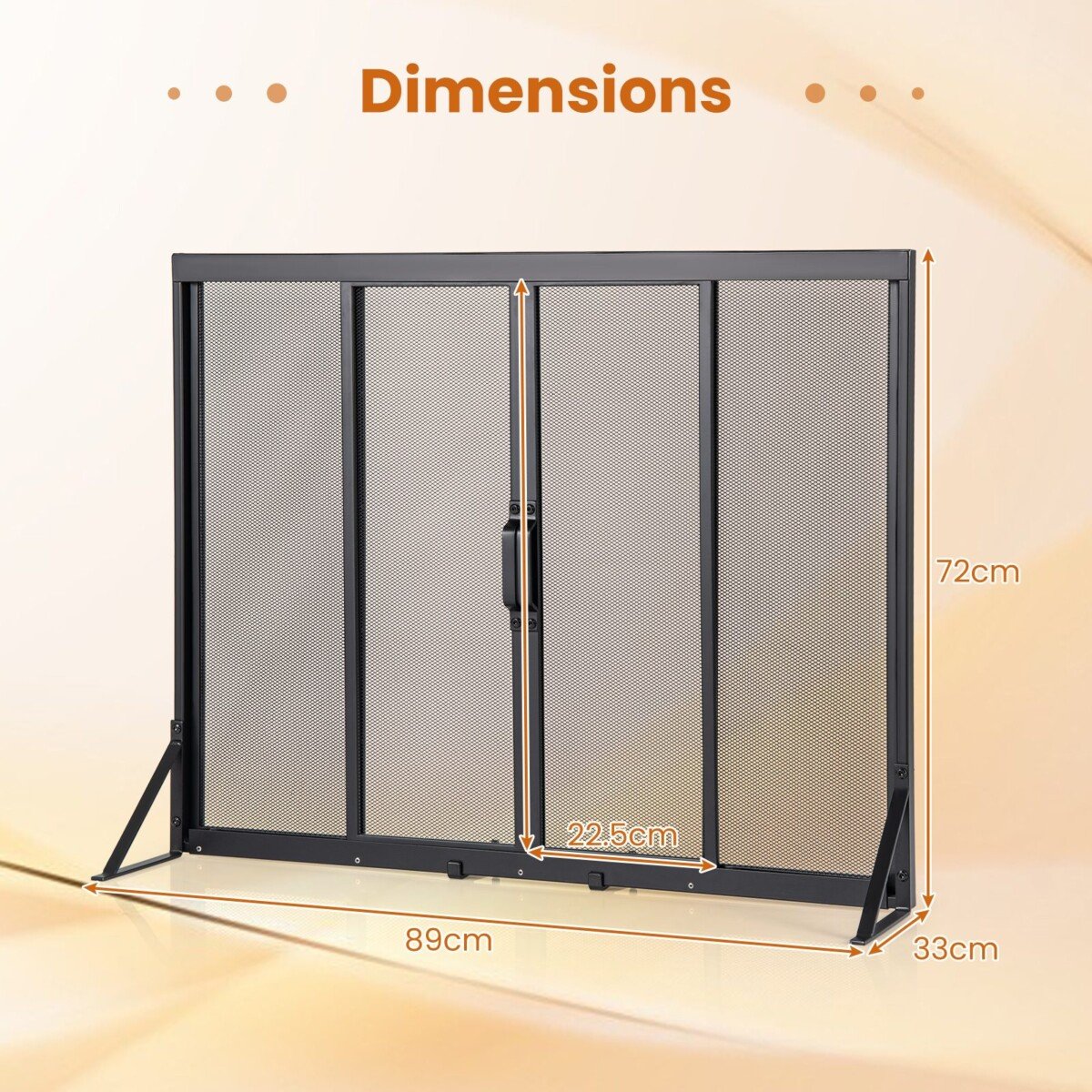 Laikiklis su stumdomomis durimis židiniui nuo kibirkščių (Juoda)