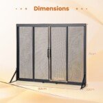 Laikiklis su stumdomomis durimis židiniui nuo kibirkščių (Juoda)