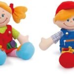 Lėlės su užsegimais Klara ir Marcel