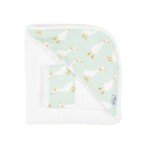 Lėlės vonios komplektas: apklotas ir prausimosi šluostė, mėtinės žąsys