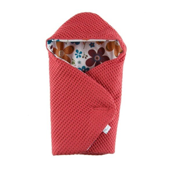 Lėlių patalynės vystyklas 32-38 cm, koralinis