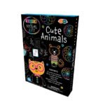 Linksmi gyvūnėliai: Įbrėžimo ir spiralės meno rinkinys