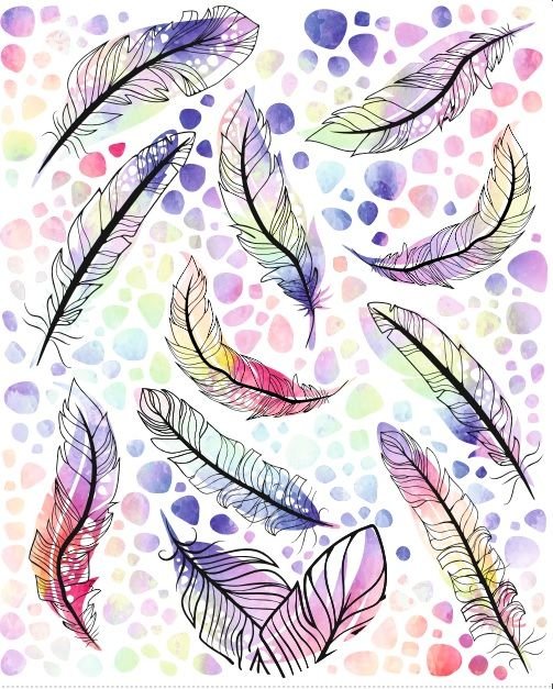 Lygintinių aplikacijų lapas Dėmelės ir Plunksnos