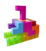 Magiškos magnetinės kaladėlės, 56 elementų