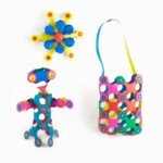 Magnetinė dėlionė Rainbow Clixo, 42 elementai