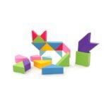 Magnetiniai Tangram blokeliai, 100 elementų