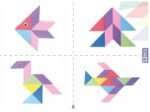 Magnetiniai Tangram blokeliai, 100 elementų