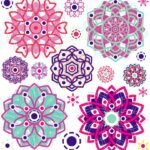 Mandala tekstilės aplikacija