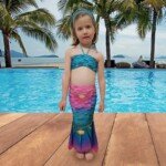 Maudymosi undinėlės uodega mergaitėms