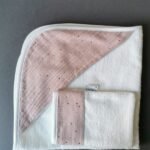 Maudynių komplektas lėlei su kempine Rožinis dangus