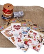 Mažas kalėdinių gyvūnėlių termolipdukų lapas