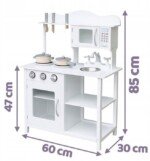 Medinė virtuvė Amelija su priedais