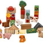 Medinės kaladėlės „Ūkio nuotykis“