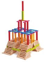 Medinės konstravimo kaladėlės 200 vnt.