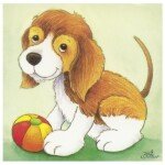 Medinės kubinės kaladėlės su gyvūnėliais