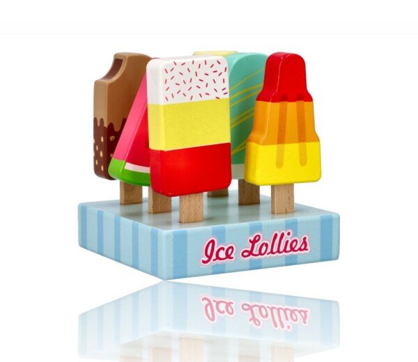 Mediniai ledai ant pagaliuko