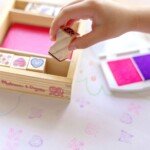 Medinis antspaudų rinkinys Drugeliai ir Širdelės