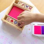 Medinis antspaudų rinkinys Drugeliai ir Širdelės