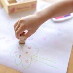 Medinis antspaudų rinkinys Drugeliai ir Širdelės