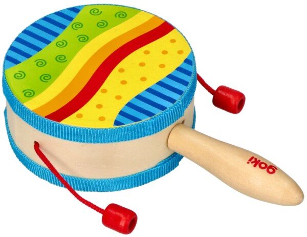 Medinis būgnelis su kamuoliukais