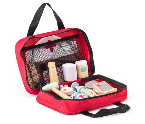 Medinis gydytojo rinkinys lagamine