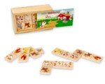 Medinis mini domino su gyvūnėliais