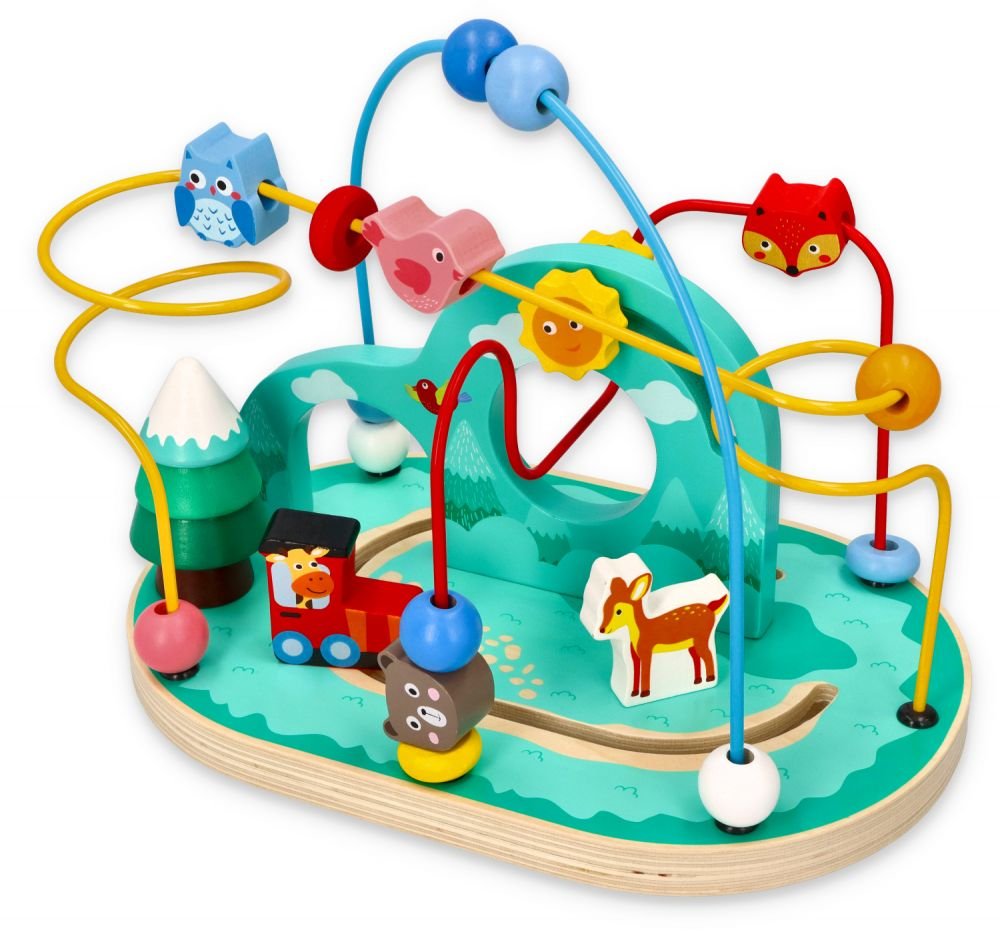 Medinis miško karoliukų labirintas Medinis miško karoliukų labirintas