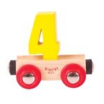 Medinis skaičiaus 4 vagonėlis