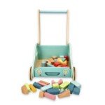 Medinis stumdukas mašinėlė su kaladėlėmis